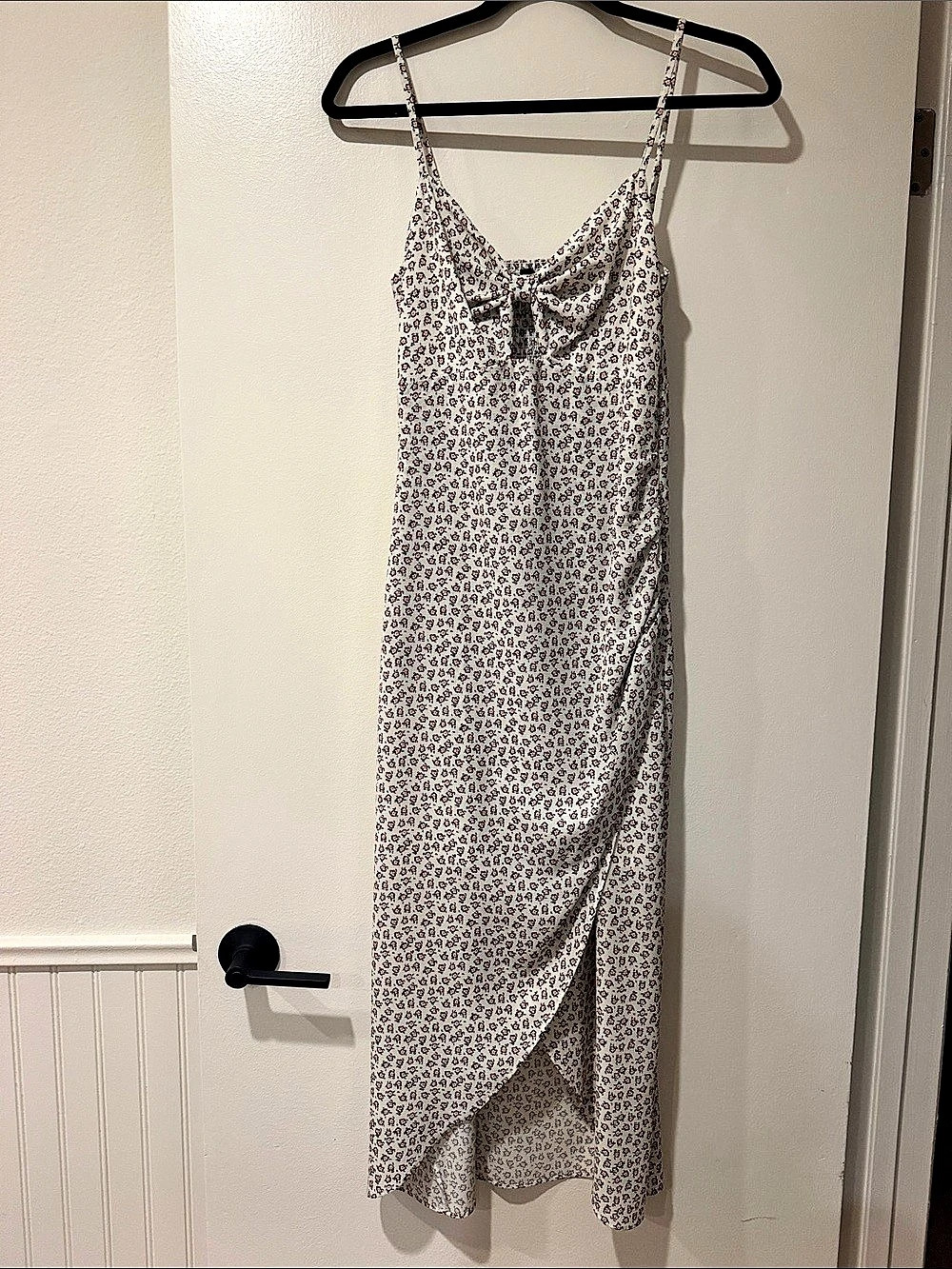 French Connection Floral V-Neck Tiered Midi Dress